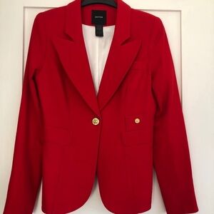 Smythe les vestes blazer red size 6.